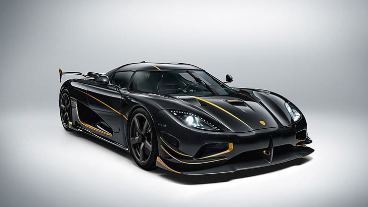 coupe, Hypercar, carbon and gold, Koenigsegg Agera RS Gryphon, HD wallpaper