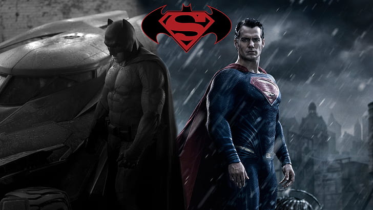 Batman vs Superman Fan Art, affiche de superman vs batman, superman, batman, Fond d'écran HD