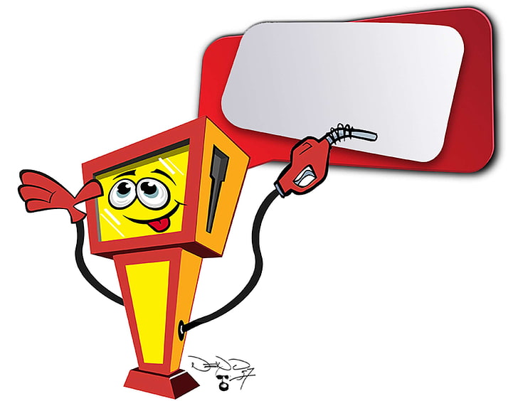 cartoon, dispenser, fuel, gasoline, petrol pump, HD wallpaper