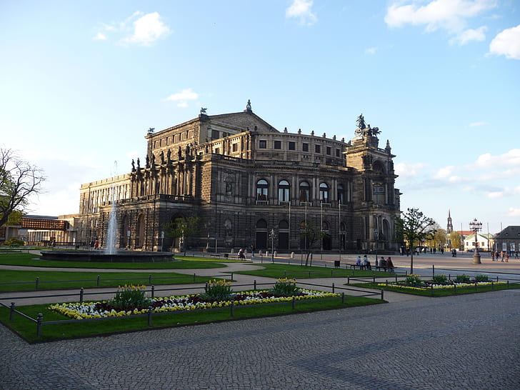 Jerman, Dresden, Teater, Wallpaper HD