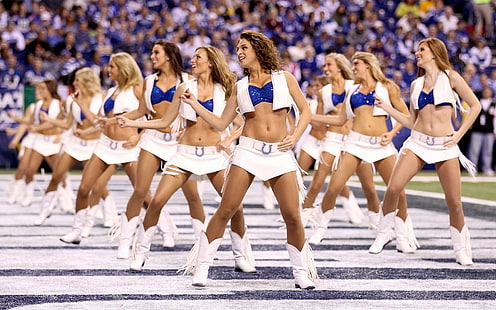 Cheerleader, Colts, Fußball, Indianapolis, nfl, HD-Hintergrundbild HD wallpaper