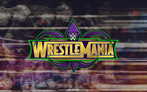 WWE, Wrestlemania, Brock Lesnar, Ronda Rousey, Wrestling, Triple H, Metasprache, Flyer, Matt Hardy, HD-Hintergrundbild HD wallpaper