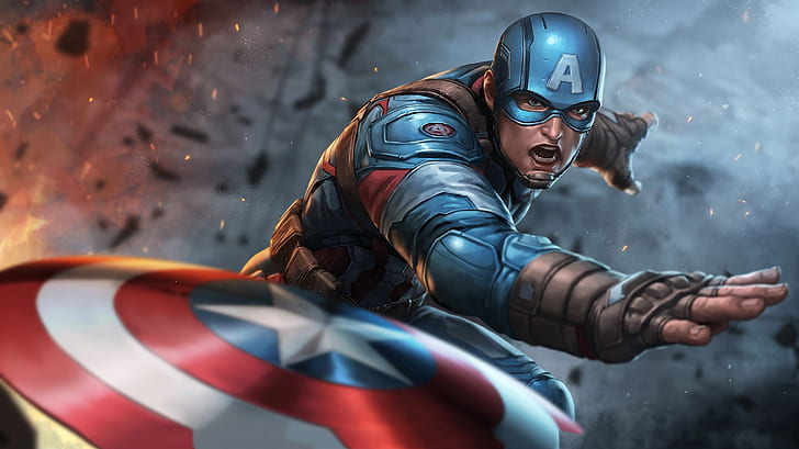 Marvel, Капитан Америка, Комиксы, Стивен Роджерс, HD обои