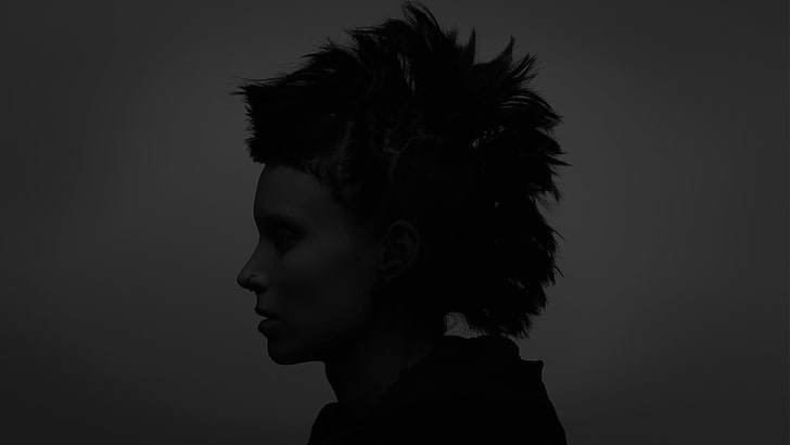 The Girl with the Dragon Tattoo, monochrome, Rooney Mara, movies, HD wallpaper