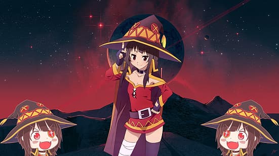 Anime Girls, Megumin (KonoSuba), HD-Hintergrundbild HD wallpaper