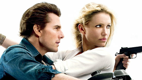 ภาพยนตร์เรื่อง Knight And Day, Cameron Diaz, Tom Cruise, วอลล์เปเปอร์ HD HD wallpaper