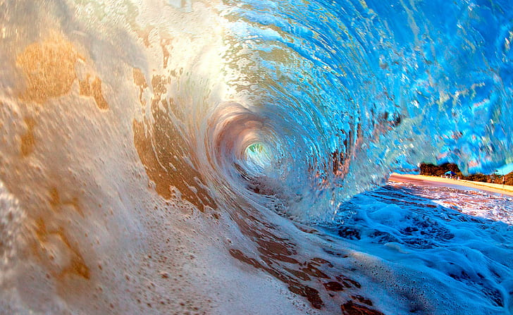 Wave sea, wave, surf, Sea, coast, HD wallpaper