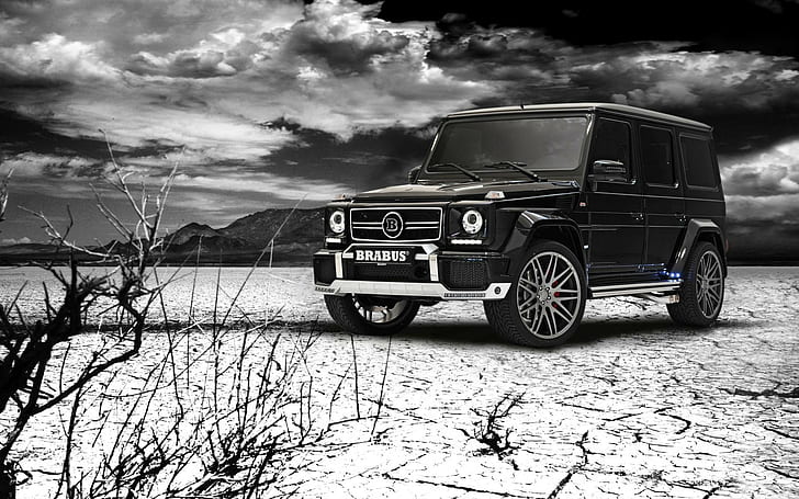 Brabus Mercedes-Benz G63, black suv, cars, 1920x1200, mercedes-benz, brabus, mercedes-benz g63, HD wallpaper