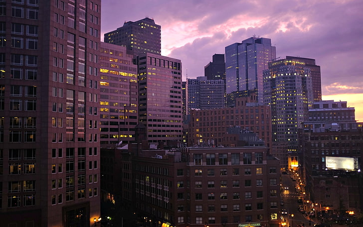 Beautiful evening city views-Photography HD Wallpa.., HD wallpaper