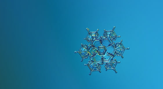 Blue Snowflake, Aero, Macro, Full, Blue, Beautiful, Winter, Light, Small, Stars, Background, High, Frozen, Lighting, Cold, Bright, Photography, Transparent, Crystal, Snow, Fractal, Structure, Outdoor, Snowflake, Beauty, Isolated, Closeup, Shape, Frost, Natural, Tiny, Clear, Real, Hexagon, Fine, unique, detail, Definition, Symmetry, Details, ze, fragility, intricate, depthoffield, resolution, fragile, magnified, microscope, HD wallpaper HD wallpaper