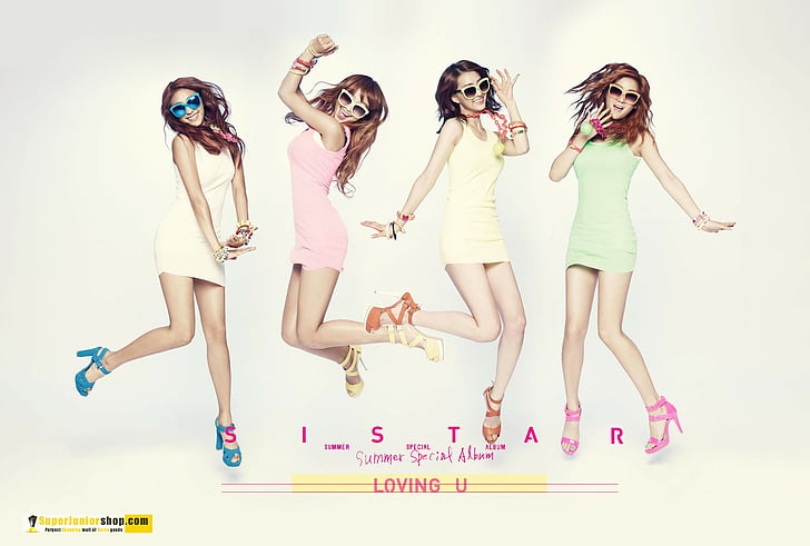 dance, electronic, hip, hop, k pop, korea, korean, kpop, pop, poster, sistar, HD wallpaper