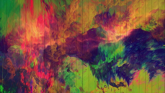 pintura abstracta multicolor, abstracto, pintura, pintura al óleo, textura, colorido, Fondo de pantalla HD HD wallpaper
