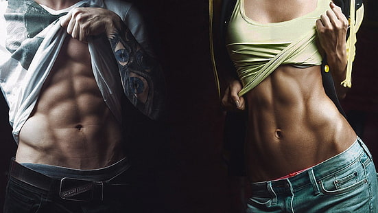 Frauen grünes Tank-Top, Fitness-Modell, dünn, Workout, Frauen, HD-Hintergrundbild HD wallpaper
