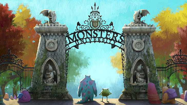 Monsters University, Monsters, Université, Fond d'écran HD
