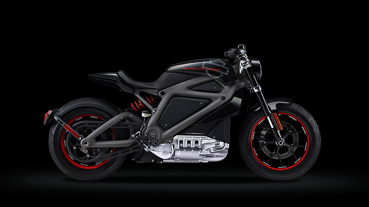 harley davidson, motorcycle, motorbike, black, dark, superbike, electric, electric bike, livewire, harley davidson livewire, HD wallpaper