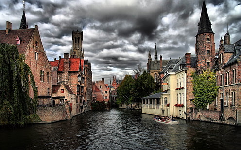 Bruges, Belçika, HD masaüstü duvar kağıdı HD wallpaper