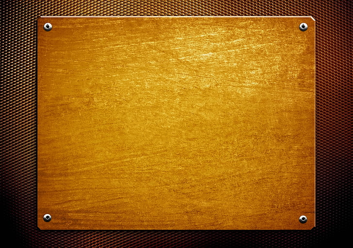 papan kayu coklat, piring, tekstur, paku keling, Wallpaper HD