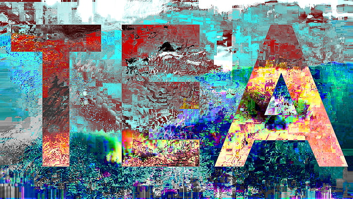 glitch art, abstrakt, LSD, HD tapet