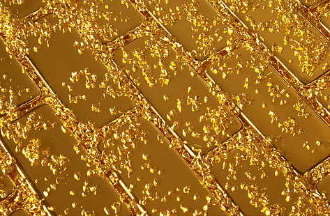 gold-colored bars, metal, lights, pattern, figure, Shine, texture, bars, grain, Gold, tracery, radiance, gold dust, gold sand, ingot, bullion, grains, HD wallpaper HD wallpaper