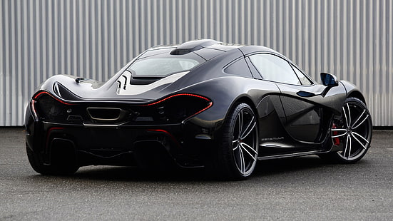 sport coupe hitam, mobil, McLaren P1, supercar, mobil hitam, McLaren, Gemballa, Wallpaper HD HD wallpaper
