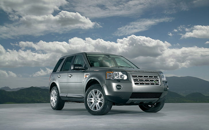 автомобиль, Land Rover, серебристый авто, автомобиль, HD обои