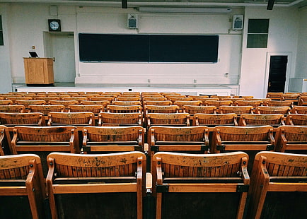 auditorium, benches, chairs, class, classroom, college, conference room, education, empty, indoors, lecture, room, row, school, seats, speech, study, theater, university, wood, HD wallpaper HD wallpaper