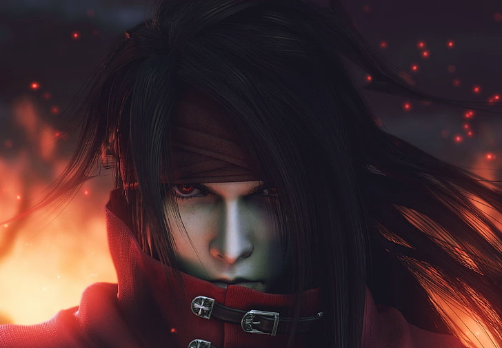 Final Fantasy VII portret Vincent 2185x1515 Gry Wideo Final Fantasy HD Art, Final Fantasy VII, portret, Tapety HD