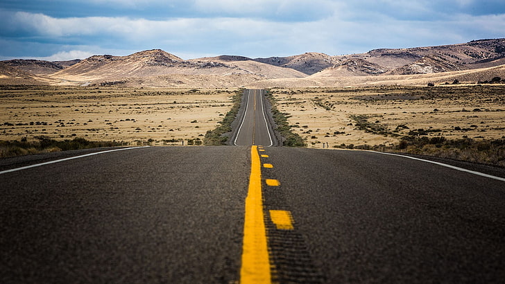 route en béton gris, route, Nevada, Fond d'écran HD