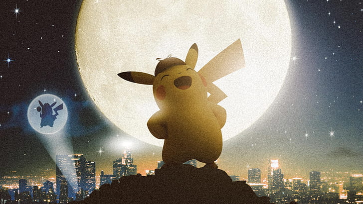 Film, Detektif Pokemon Pikachu, Pikachu, Wallpaper HD