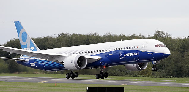 787, 787-9, Verkehrsflugzeug, Flugzeug, Boeing, Dreamliner, Jet, Transport, HD-Hintergrundbild HD wallpaper