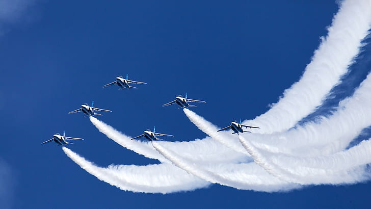 samolot, pojazd, samolot wojskowy, niebieski, Tapety HD