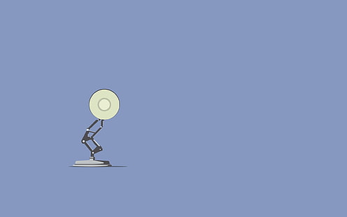 Pixar Lamp, Pixar Animation Studios, Disney, минимализм, HD обои HD wallpaper