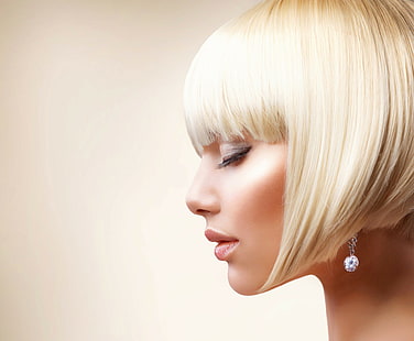 profil, frauen, make-up, dressman, bildnis, blond, HD-Hintergrundbild HD wallpaper