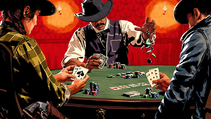 Red Dead, Red Dead Redemption 2, Poker, Fondo de pantalla HD