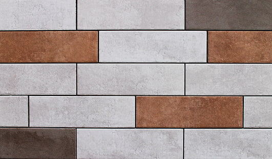  macro, background, wall, stone, Tile, rectangular tiles, ceramic tile, tiles of different colors, colored tiles, HD wallpaper HD wallpaper
