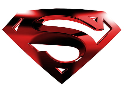 スーパーマンスーパーマンロゴスーパーロゴ抽象3DおよびCG HDアート、スーパーマン、スーパーマンロゴ、 HDデスクトップの壁紙 HD wallpaper