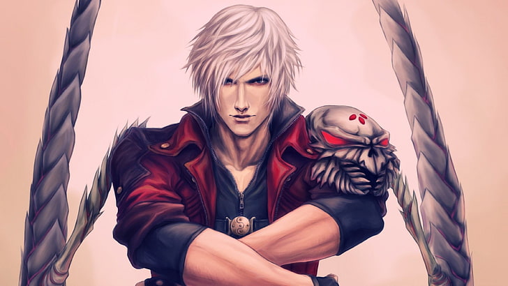Dante from Devil May Cry illustration, Dante, Devil May Cry, Devil May Cry 4, HD wallpaper