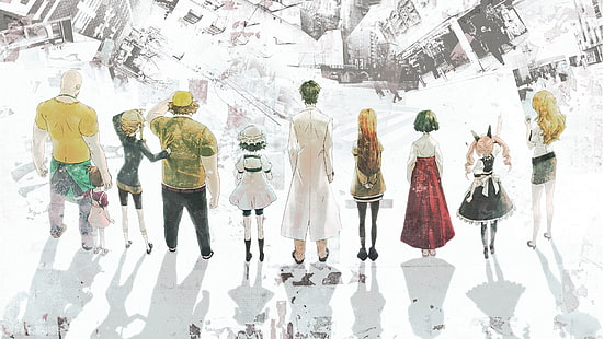 fondo de pantalla de personajes de anime, Steins; Gate, anime, Fondo de pantalla HD HD wallpaper