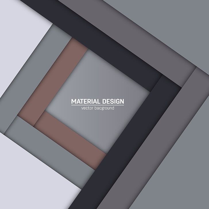 Logo Material Design, biały, szary, wektor, czarny, projekt, linie tła, kolor, materiał, Tapety HD