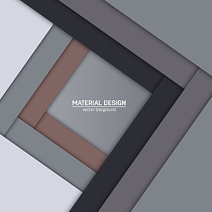 Materialdesignlogotyp, vit, grå, vektor, svart, design, linjer bakgrund, färg, material, HD tapet HD wallpaper