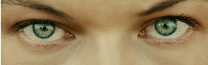 actors, close up, evil, eyebrows, eyes, green, jovovich, milla, models, resident, women, HD wallpaper