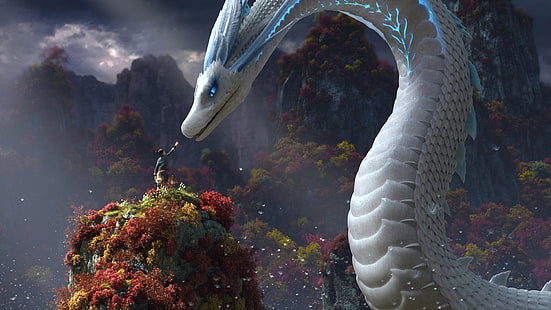 Serpent blanc, Dame serpent blanc, Légende du serpent blanc, créature, Fond d'écran HD HD wallpaper