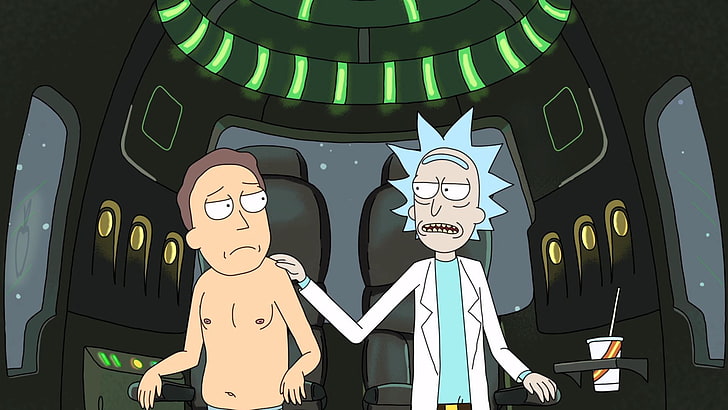 1920x1080px Jerry Smith Rick and Morty Rick Sanchez TV Motorcycles Ducati HD Art, tv, 1920x1080px, Rick and Morty, Rick Sanchez, Jerry Smith, HD 배경 화면