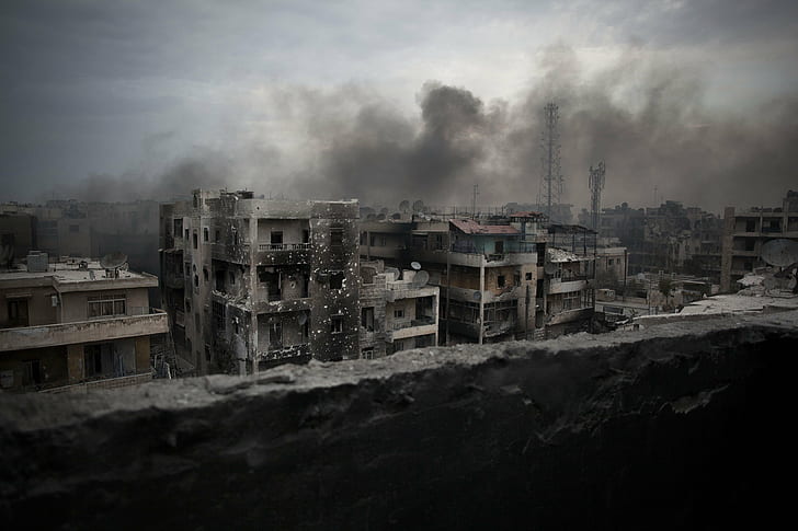 Aleppo, Ruin, Syria, war, HD wallpaper