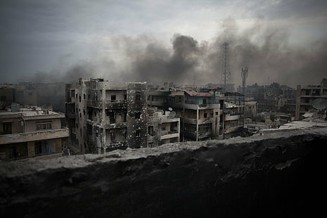Alep, Ruine, Syrie, guerre, Fond d'écran HD HD wallpaper