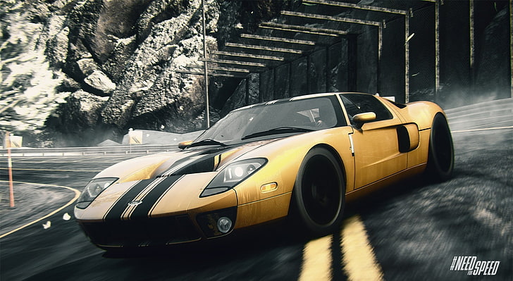 Need For Speed Rivals Ford GT, yellow and black Ford GT coupe, Games, Need  For Speed, HD wallpaper | Wallpaperbetter