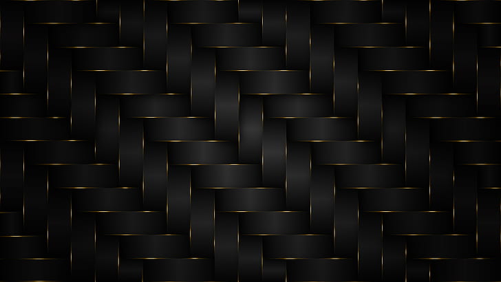 background, pattern, black, gold, HD wallpaper