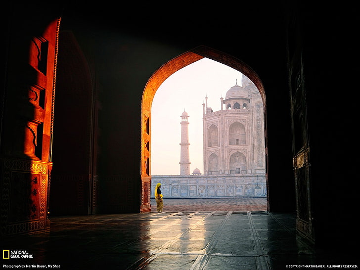 National Geographic, Taj Mahal, Índia, fotografia, HD papel de parede