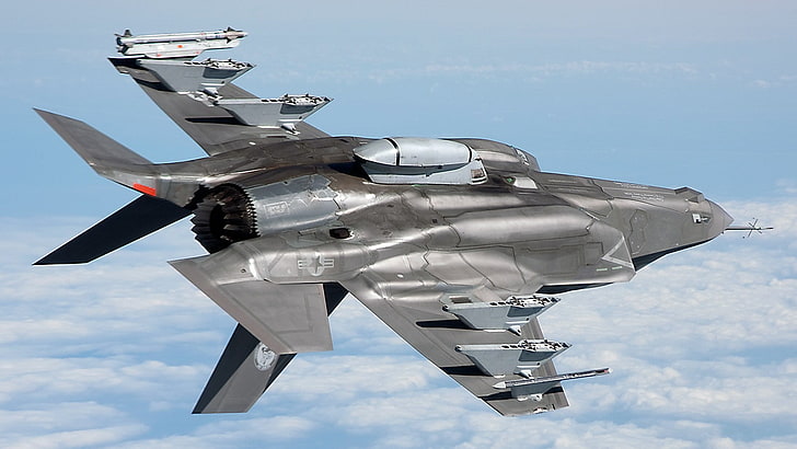 pesawat tempur, Lockheed Martin F-35 Lightning II, Wallpaper HD