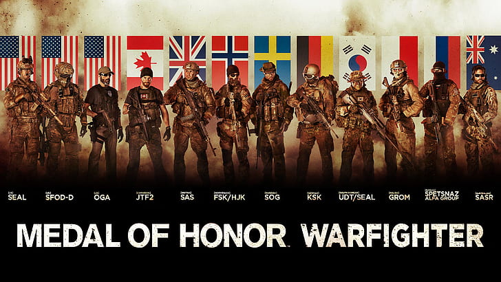 Medal of Honor Warfighter Tier 1 Спецназ, медаль, честь, спецназ, силы, воин, HD обои